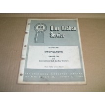 International Specifications Farmall Cub and International Cub Lo-Boy Tractors GSS-1008