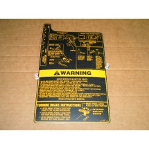 FRAME CENTER TUNNEL COVER DECAL AD# 2683 777-2683 NOS