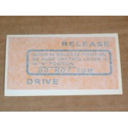 DO NOT TOW DECAL CUB CADET IH 529681 R1 NEW