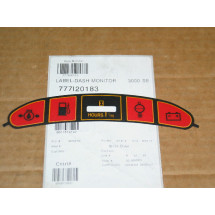 DASH MONITOR LABEL CUB CADET 777I20183 NOS