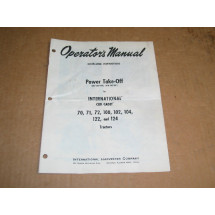 INTENATIONAL HARVESTER CUB CADET POWER TAKE-OFF OPERATOR'S MANUAL IH 1082541 R3 IH1082541R3 IH-1082541-R3 WHT