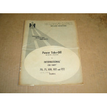 INTENATIONAL HARVESTER CUB CADET POWER TAKE-OFF OPERATOR'S MANUAL IH 1082541 R3 IH1082541R3 IH-1082541-R3 GRY