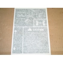 FRAME CENTER DECAL GEAR DRIVE TRANSMISSION 582 NOS