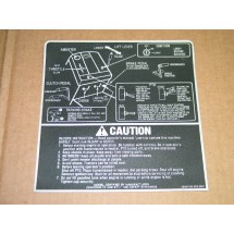 CAUTION GRAPHIC DECAL CUB CADET 779-3336 192-292-392 NOS