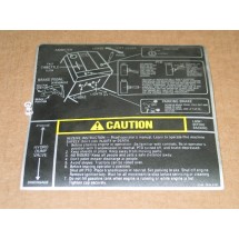 CAUTION GRAPHIC DECAL CUB CADET 779-3393 230 270 NOS