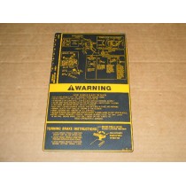 FRAME CENTER TUNNEL COVER DECAL AD# 3594 777-3594 NOS