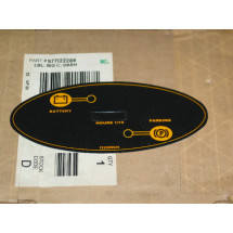 INSTRUMENT PANEL LABEL DECAL CUB CADET 977I22289 777I22289 NOS