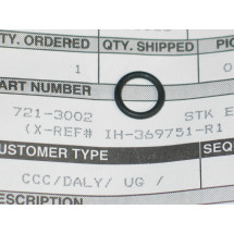 O-RING 721-3002 IH 369751 R1 NOS