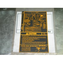 FRAME CENTER TUNNEL COVER DECAL CUB CADET AD# 3560 (712, 713) 777-3560? NOS