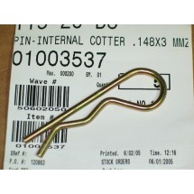 INTERNAL COTTER PIN CUB CADET 01003537 NEW