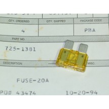 FUSE 20 amp CUB CADET 725-1381 925-1381 GW 1768969 NEW