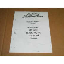 PROTECTIVE CANOPY INSTALLING INSTRUCTIONS IH 1084104 R1 IH 549240 R91 PHOTO COPY