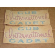 HOOD DECAL KIT CUB CADET ORIGINAL (SET OF 2) NOS