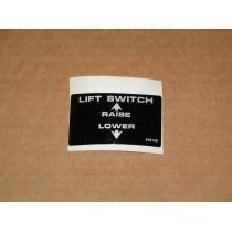 LIFT SWITCH DECAL CUB CADET IH 549149 NOS