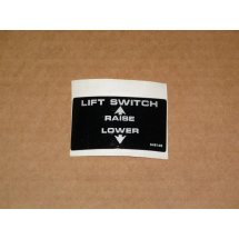 LIFT SWITCH DECAL CUB CADET IH 549149 NOS