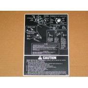 FRAME CENTER TUNNEL COVER DECAL CUB CADET 779-3226 IH 1286663 C1 NOS