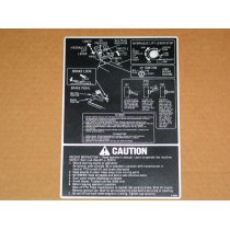 FRAME CENTER TUNNEL COVER DECAL CUB CADET 779-3226 IH 1286663 C1 NOS