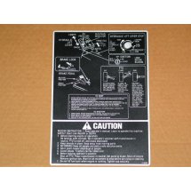 FRAME CENTER TUNNEL COVER DECAL CUB CADET 779-3226 IH 1286663 C1 NOS