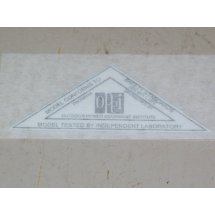 1977 SAFETY STANDARD DECAL SILVER NEW