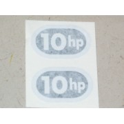 FUEL TANK DECAL CUB CADET 10 HP NEW