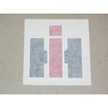 IH WHITE OUTLINE IH DECAL L NEW