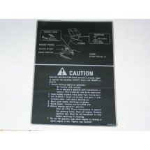 FRAME CENTER DECAL HYDROSTATIC TRANSMISSION CUB CADET 779-3016 NOS