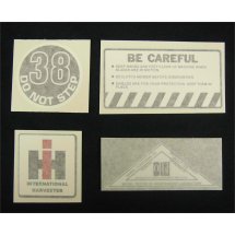 38" MOWER DECK DECAL KIT NEW