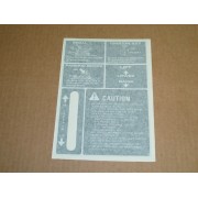 FRAME CENTER DECAL GEAR DRIVE TRANSMISSION CUB CADET IH 546709 R2 NEW