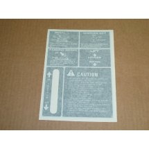 FRAME CENTER DECAL GEAR DRIVE TRANSMISSION CUB CADET IH 546709 R2 NEW