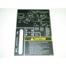 FRAME CENTER DECAL CUB CADET 779-3397 NOS