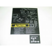 FRAME CENTER DECAL CUB CADET 779-3394 NEW