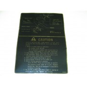 FRAME CENTER DECAL CUB CADET 779-3020 NOS