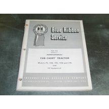 International Cub Cadet Tractor 72 104 105 124 125 And IH Equipment 1398